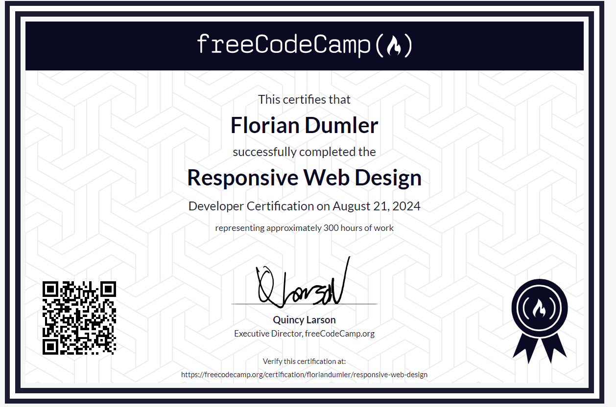 Responsive Web Design Zertifikat
